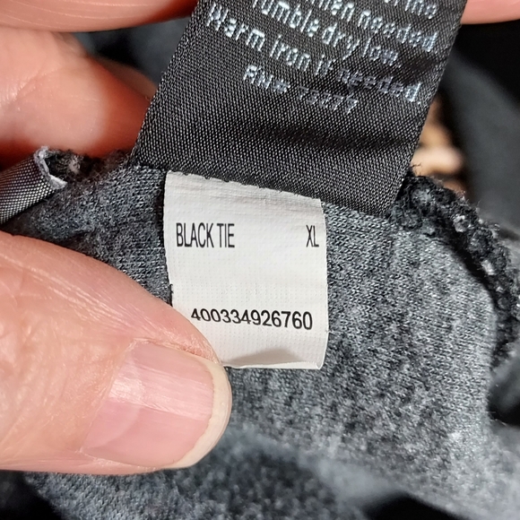 Marc Anthony Men's Size XL Slim Fit Black Tie Heathered 1/4 Zip Pocket Pullover - Picture 6 of 6